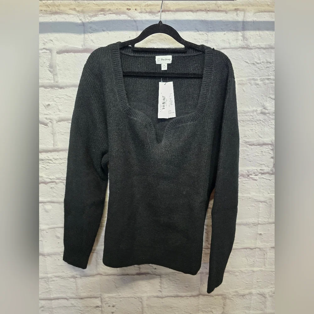 NWT The Drop Women's Preston Ribbed Sweetheart Sweater 3X - Picture 6 of 7